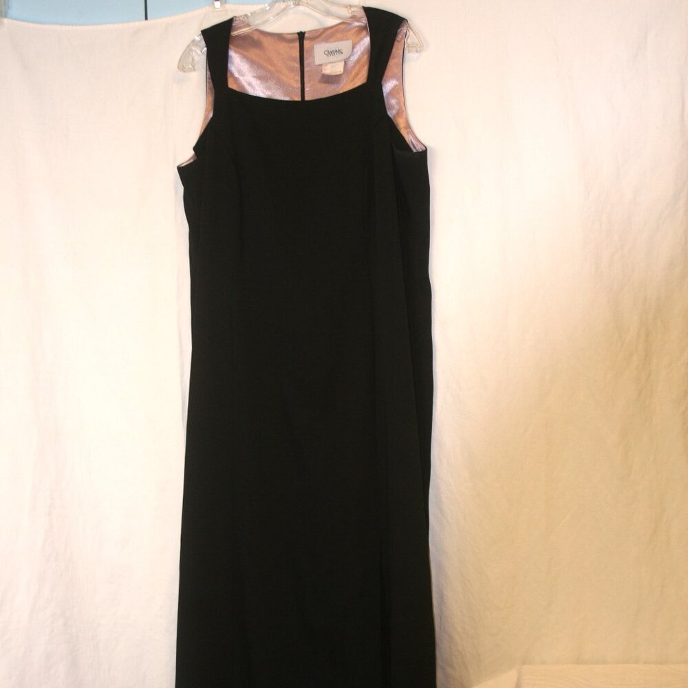 Classic Black Gown with Split